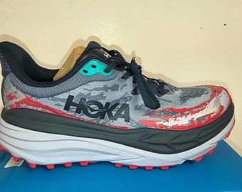 Hoka Stinson 7 Trainer gray and Black mens size 11D wide