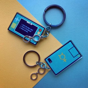 Sailor Mercury Mini Computer | Sailor Moon Acrylic Keychain Charm