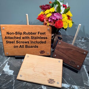 Solid One-Piece Hardwood Cutting Boards; Walnut, Cherry or Maple (Available in Multiple Sizes) image 10