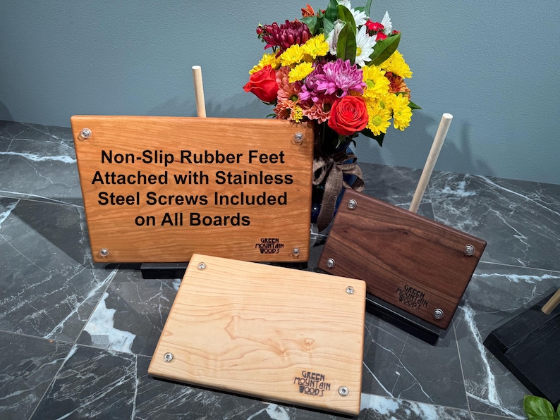 Solid One-Piece Hardwood Cutting Boards; Walnut, Cherry or Maple (Available in Multiple Sizes) image 10