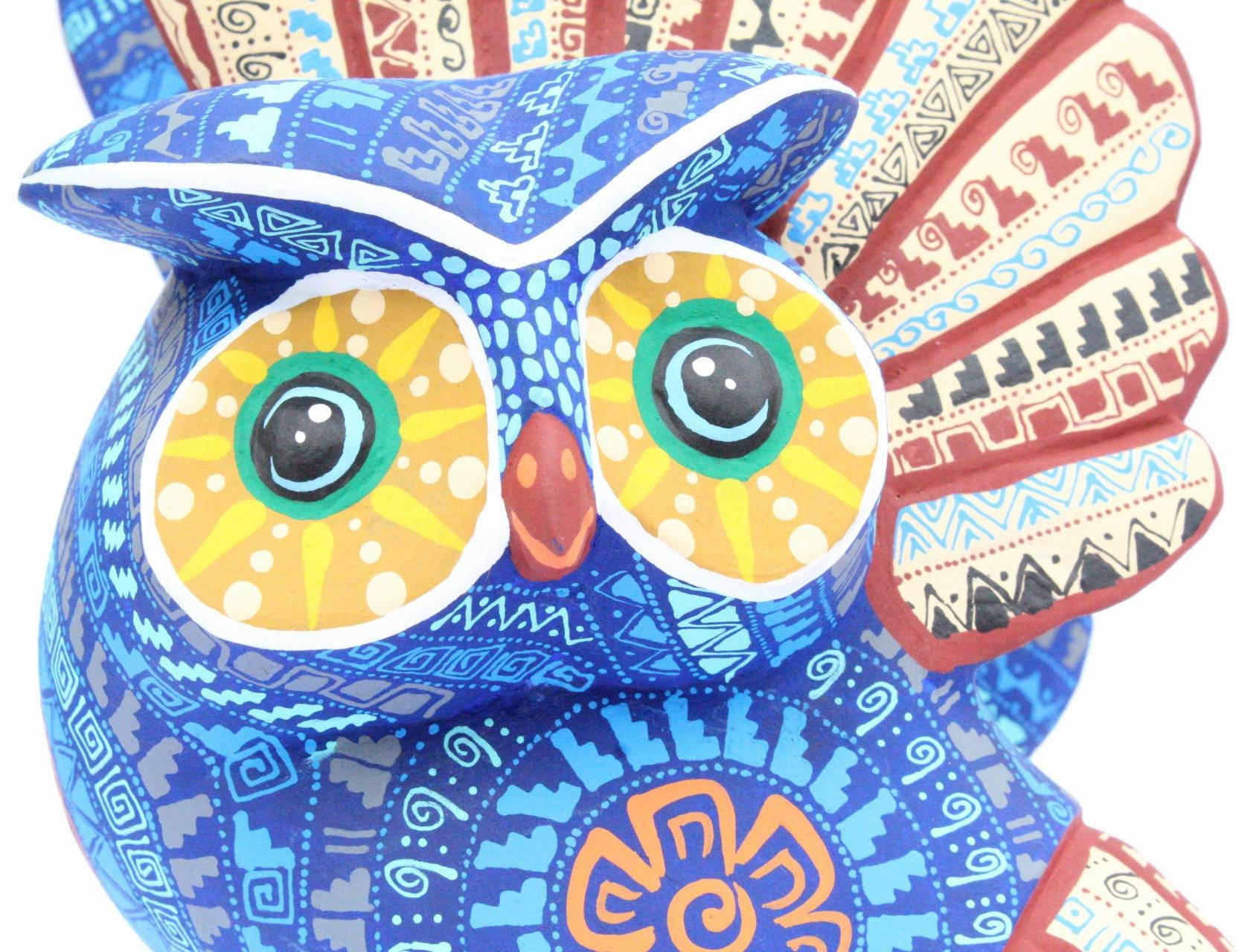 フクロウのアレブリヘ、木彫り、メキシコの民芸品 - Etsy 日本