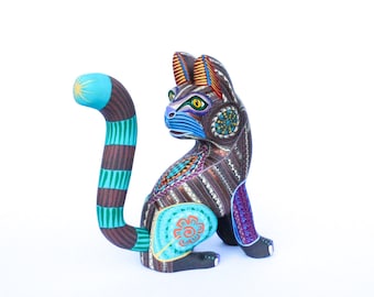 黒猫アレブリヘ、木彫りアレブリヘ、オアハカ民芸 - Etsy 日本