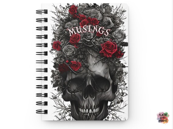 Gothic Skull Personalized Sketch Book