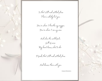 Edward Monkton Wedding Blessing Print, Anniversary Gift (Digital Download)