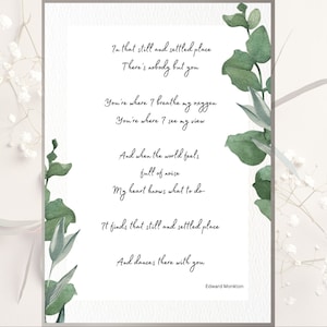Edward Monkton Wedding Blessing, A4, A3, A5 digital download, lovinggift, anniversary, special message, wedding Favour