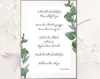 Edward Monkton Wedding Blessing Print, Anniversary Gift (Digital Download)