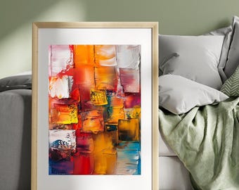 Abstract Art Print Set – Modern Colorful Home Decor (Digital Download)