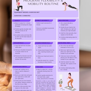 Boost Your Wellness: A4 Flexibility & Mobility Training for Over 50&#39;s - Digital Download