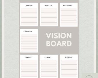 2024 printable vision board Visionary Art Prints for Manifestation, Goals, Spirit – Inspirational Imagery, Manifest Dreams , Achieve Goals