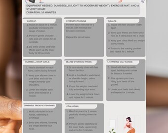 Boost Your Wellness: A4 Strength Training for Over 50's - Digital Download