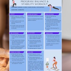 Boost Your Wellness: A4 Balance & Stability for Over 50&#39;s - Digital Download