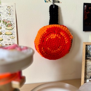 Calcifer Crochet Pattern, Candle Holder/Ring Tray Crochet, Howl's Moving Castle, DIY Crochet Tutorial Pattern, All Day Breakfast Amigurumi zdjęcie 7