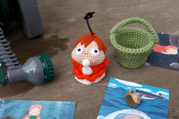 Ponyo Crochet DIY Pattern, Ponyo DIY, Studio Ghibli Amigurumi