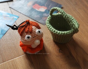 Ponyo Crochet DIY Pattern, Ponyo DIY, Studio Ghibli Amigurumi