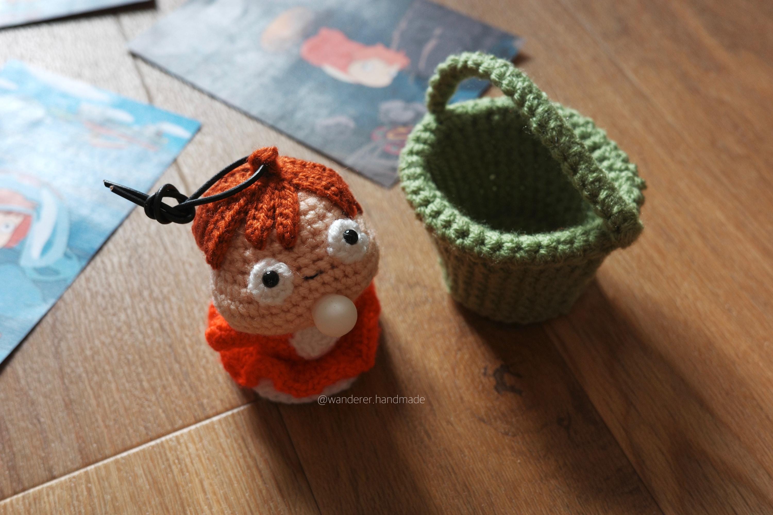 Ponyo Crochet DIY Pattern, Ponyo DIY, Studio Ghibli Amigurumi