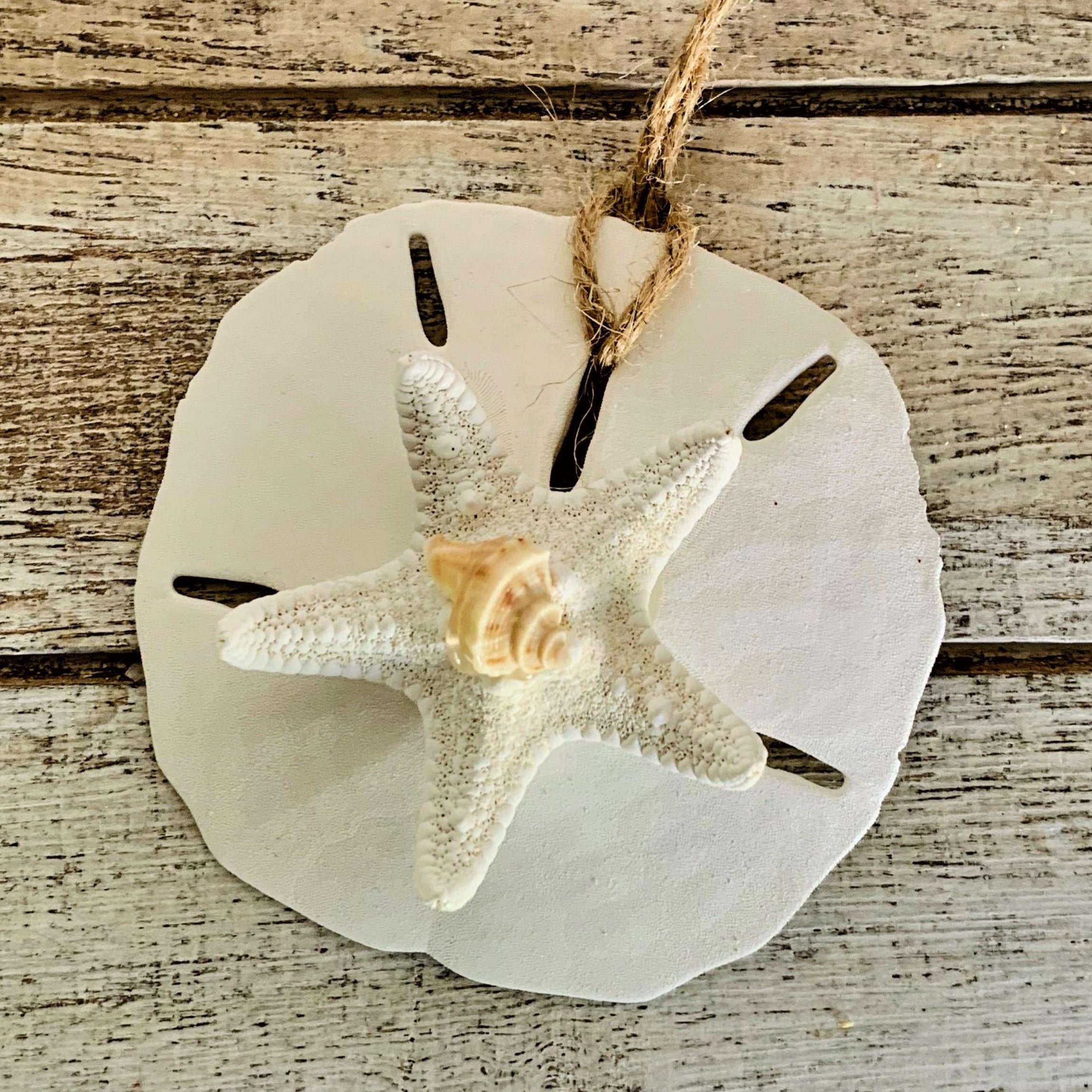 Sand Dollar Starfish Ornament Sets Coastal Decor Tree Etsy