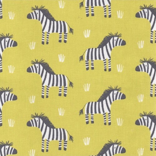 Cute | Zebra Fabric | Childrens Fabric | Cotton | Yellow/lime | Nursery Fabric | Print fabric | Baby Fabric | Oeko Tex | Animal | Modern