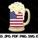 Beer Mug American Flag Png, Psd, Eps, Jpg, Pdf Svg USA Clipart, Alcohol ...
