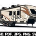 5th Wheel Camper Svg Png Psd Jpg Pdf File Types Fifth Wheel Camping ...
