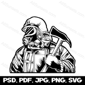 Firefighter Silhouette svg png psd jpg pdf Dateitypen Feuerwehrmann Vektor Fire Axt Grafik Clipart Print On Demand Kommerzielle Nutzung