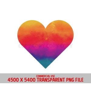 Heart Rainbow Tie Dye Stain Red Pink Love Valentines Relationships Design Commercial Use Transparent Graphics Clipart