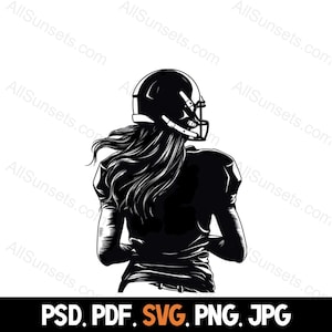 Fußballspieler Silhouette svg png jpg pdf psd Dateitypen Rückansicht Kommerzielle Nutzung für Print On Demand Grafik