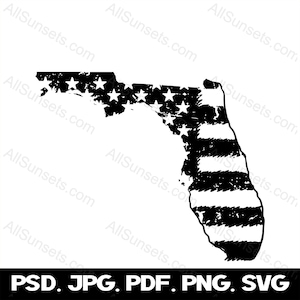 Florida Amerikanische Flagge Grunge Hintergrund svg png jpg pdf psd File Types Distressed Vintage USA Patriotic Kommerzielle Nutzung Grafik Clipart