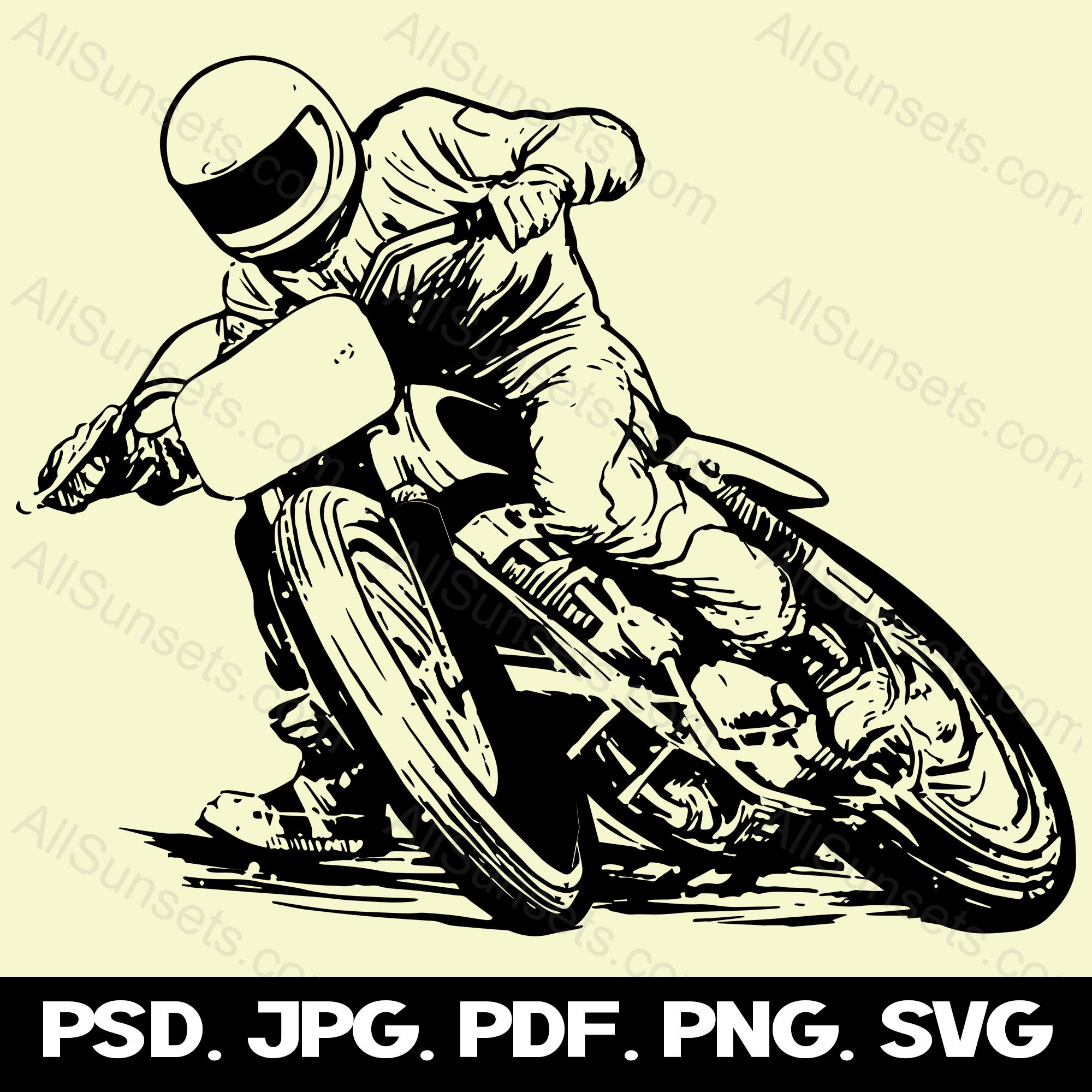 Motorcycle Racing Svg Png Psd Jpg Pdf File Types Dirt Bike