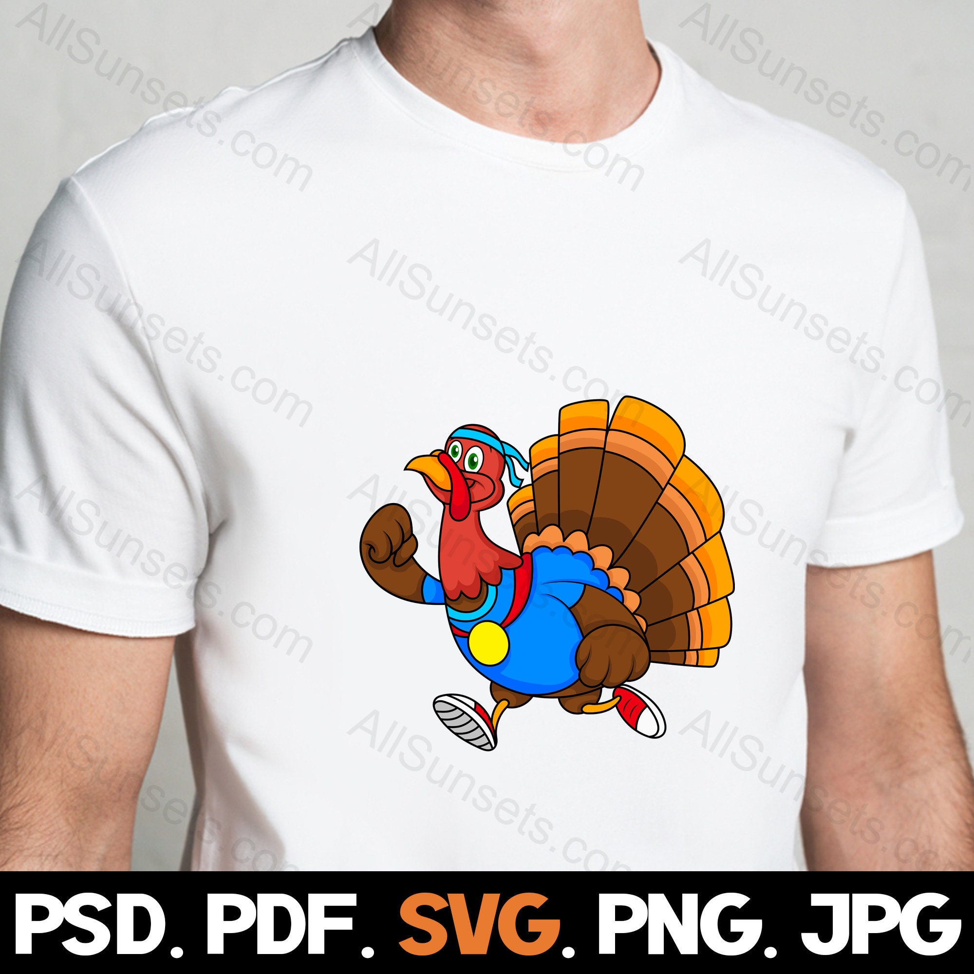 Turkey Racing Drawings Trotting Turkey Racing Svg Png Ai Pdf Psd Jpg File Types Jogging 5k ...