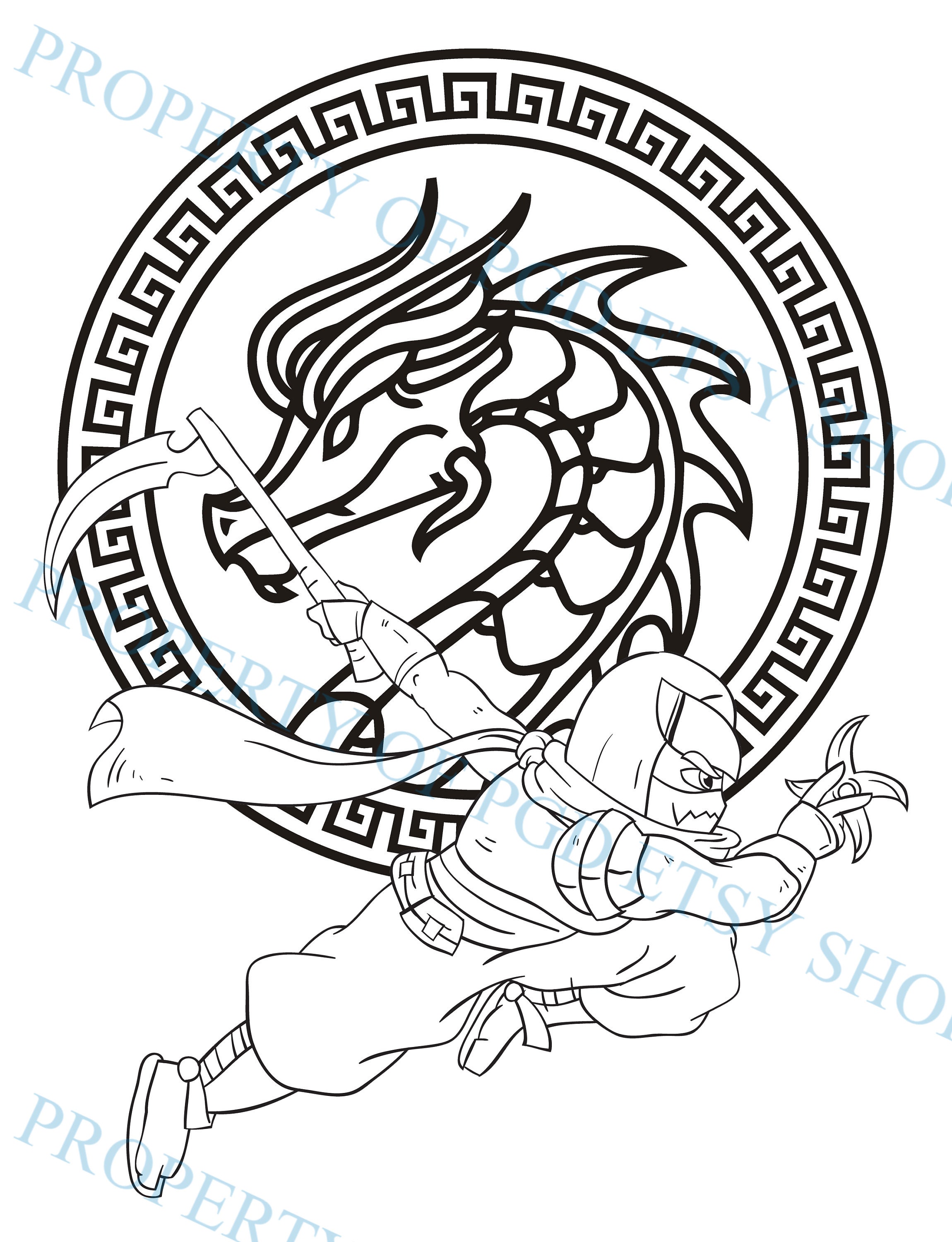 武者絵下絵図譜 / Japan Warrior Arts in Outline s-l400.jpg