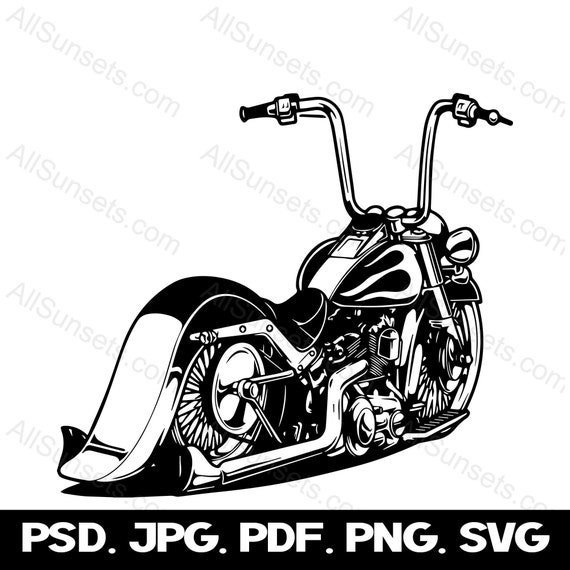 Motorcycle SVG Flames Vector Gas Tank Graphics Clipart Svg Png Etsy