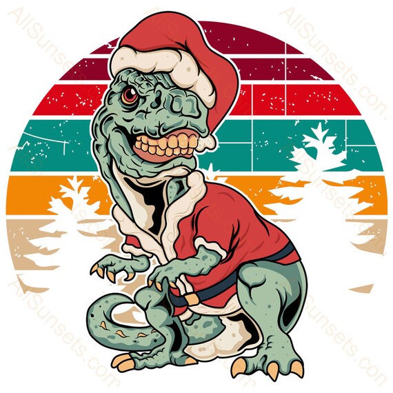 Christmas Dino mascot 8515207 Vector Art at Vecteezy