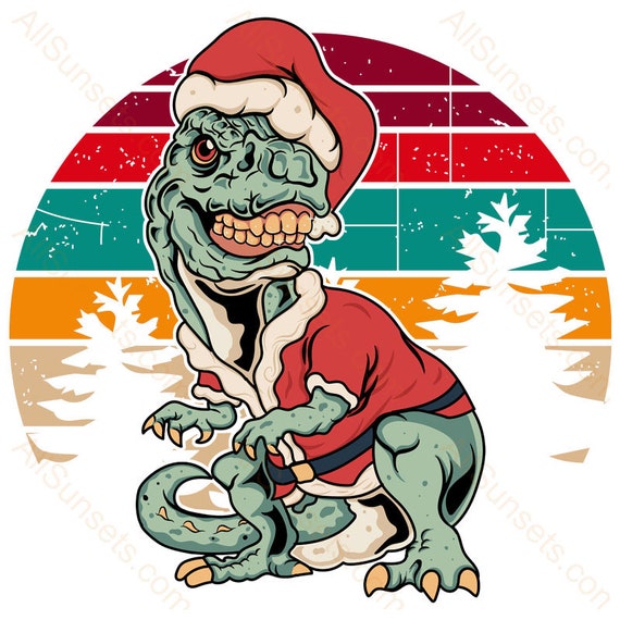 Christmas Dino mascot 8515207 Vector Art at Vecteezy