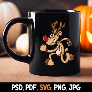 Reindeer Racing Svg Png Pdf Psd Jpg File Types 5k 10k Half Marathon ...