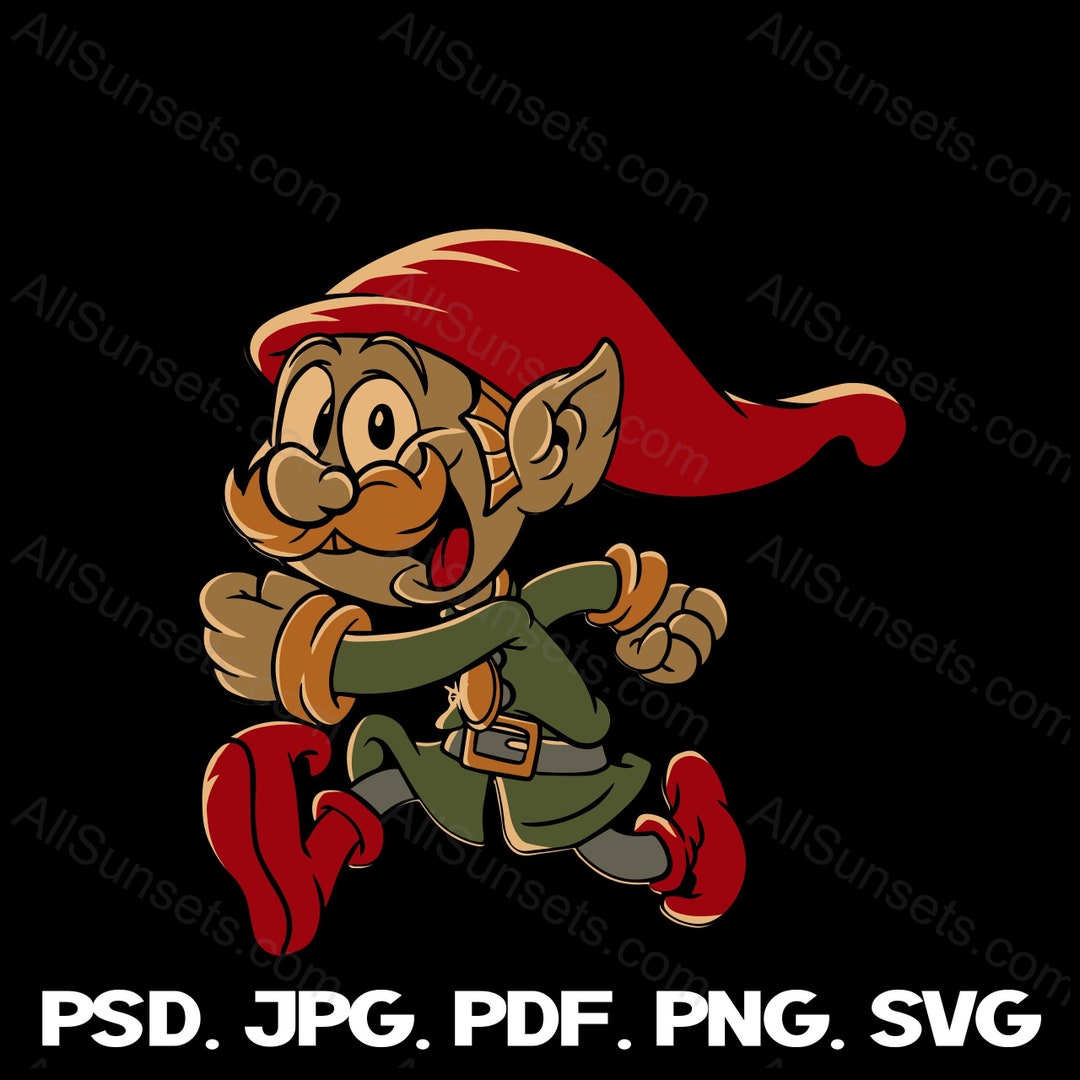 Elf Racing Svg Png Pdf Psd Jpg File Types 5k 10k Half Marathon - Etsy