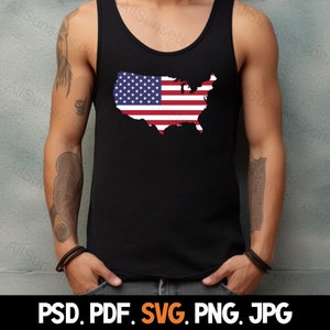 United States Shape clipart American flag svg Us flag png American psd Flag Cricut American flag eps USA Map jpg File