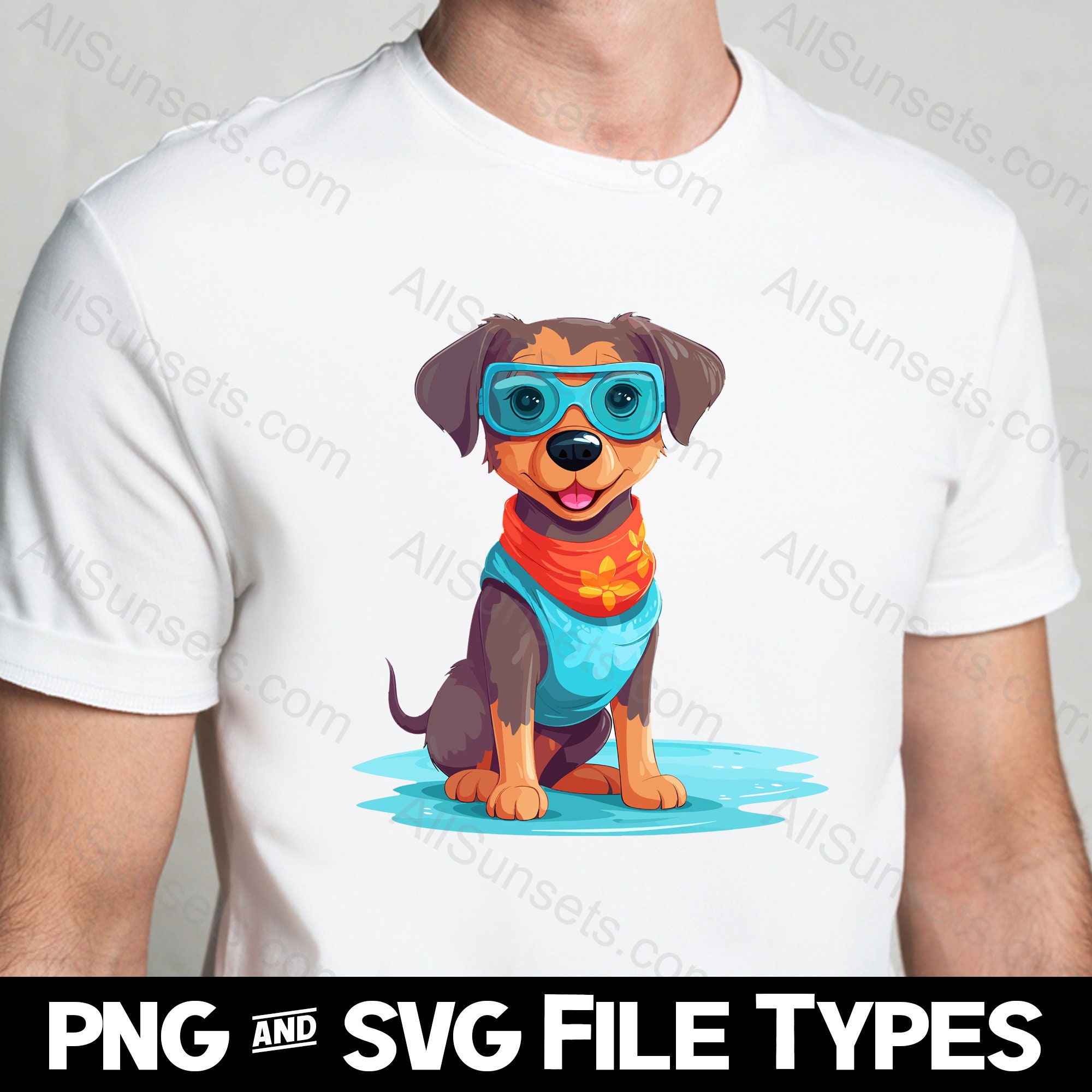 Dogs Wearing Sunglasses SVG PNG File Types 12 Pack Pitbull Chihuahua ...