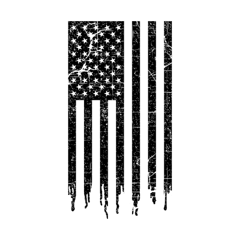 American Flag Torn Grunge Vintage Distressed PNG SVG Cricut | Etsy