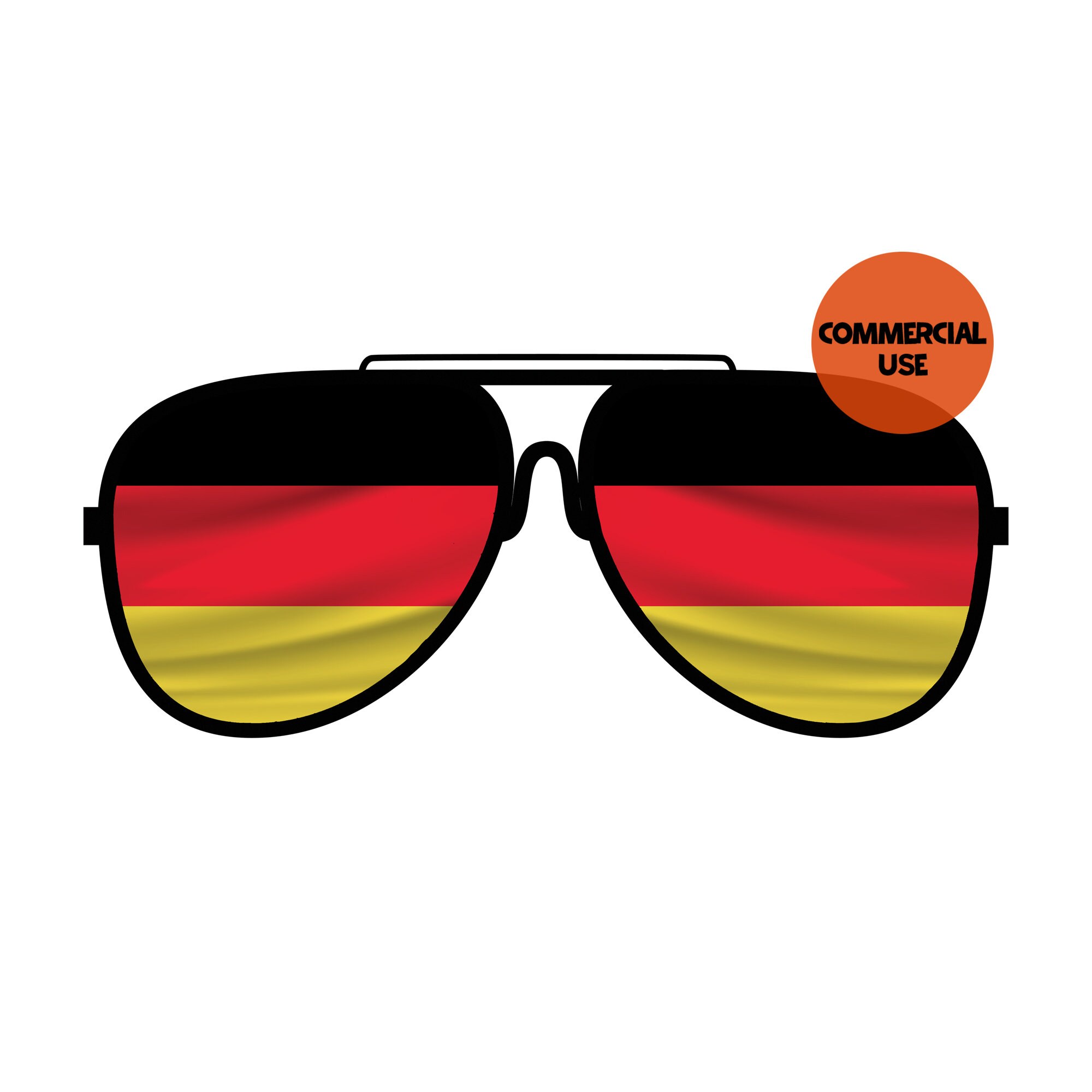 Germany Flag Sunglasses Clip Art Glasses Graphics PNG Design File Background Elements Design Commercial Use Transparent Etsy Canada