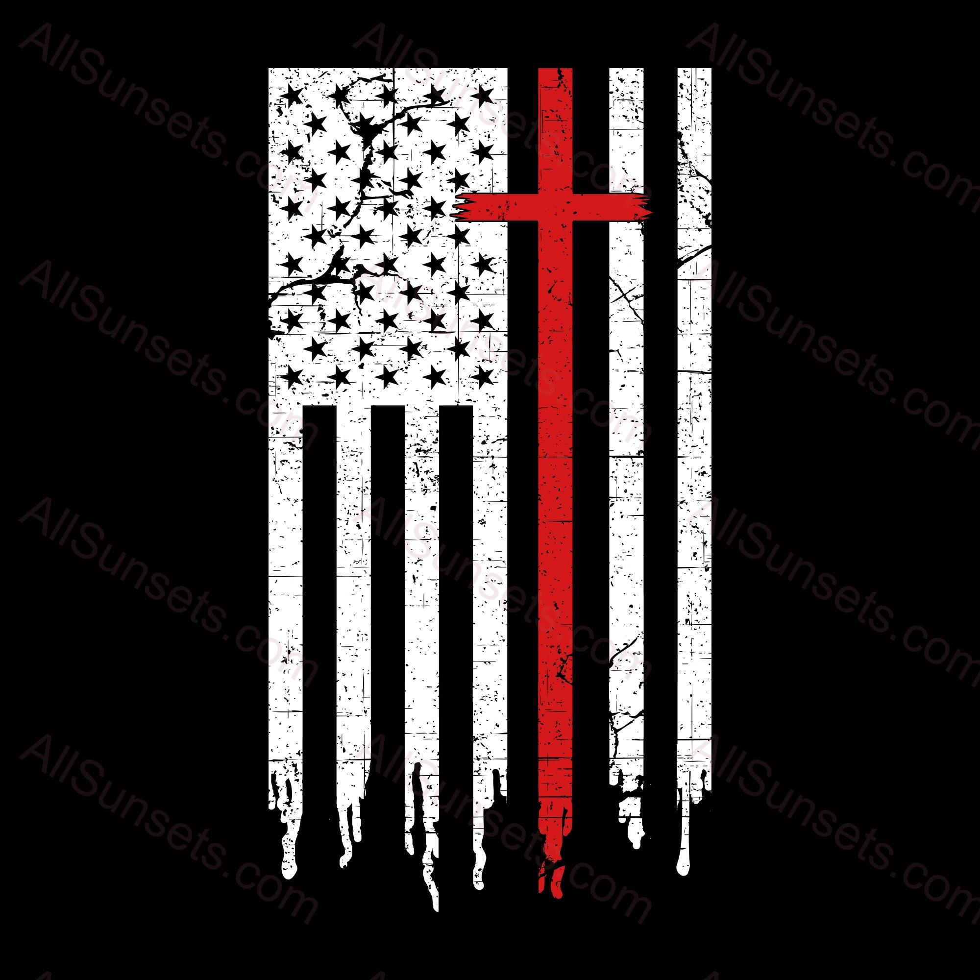 american flag clip art vertical