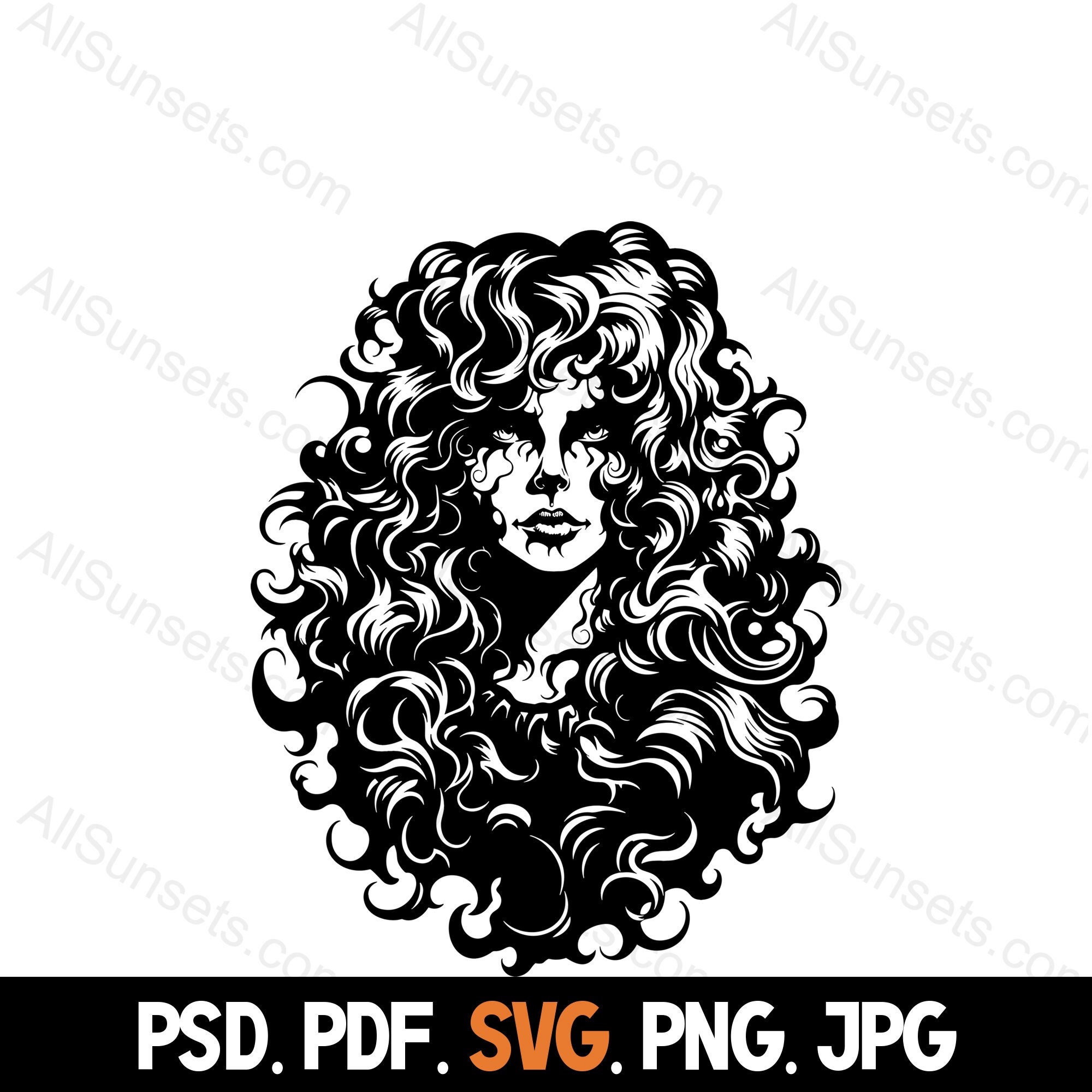 Curly Stencils - Etsy