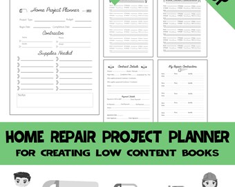 Home Repair Project Planner: Contractor Quotes & Tool Inventory (PDF)