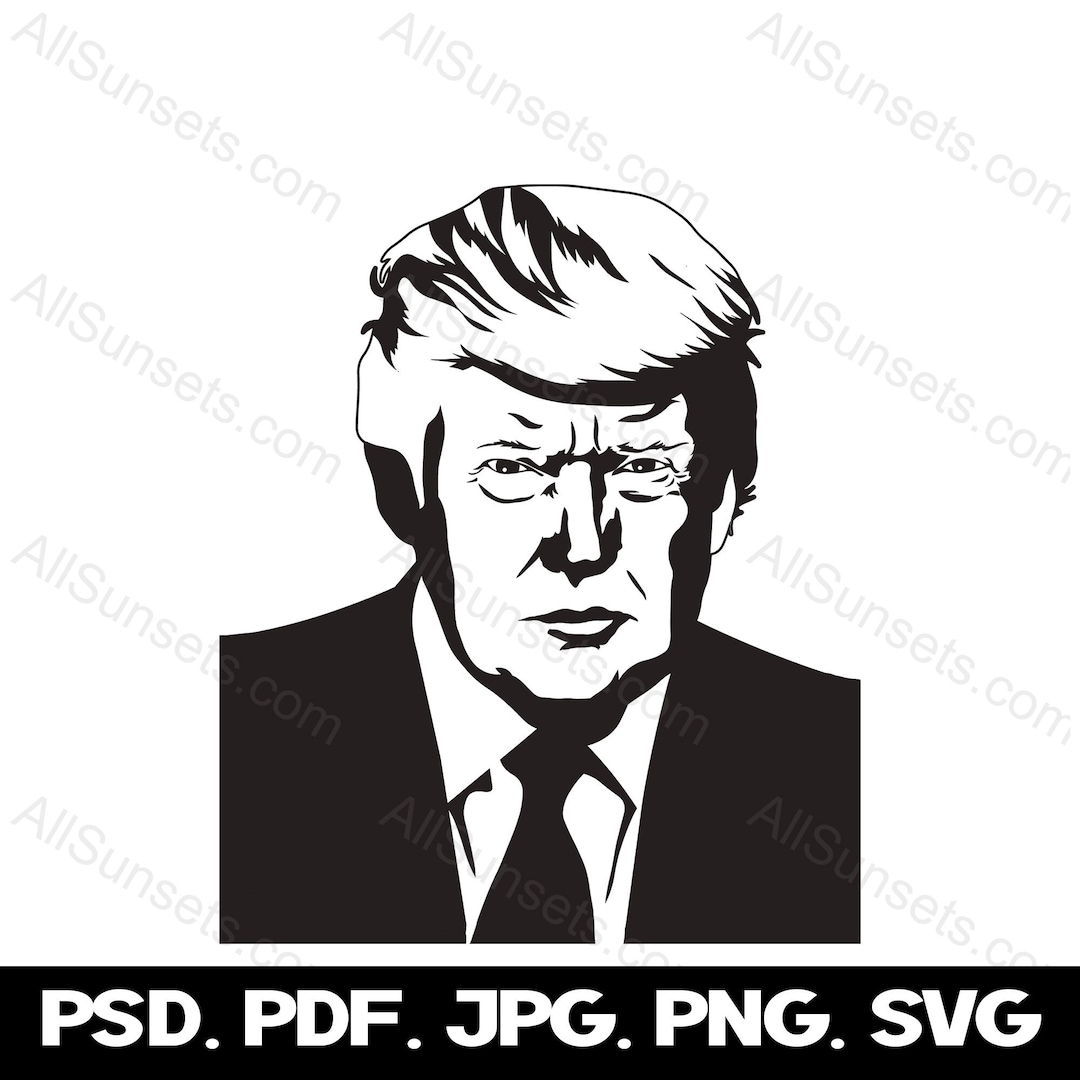 帰って来たドナルド・トランプ米国大統領、再選記念鉛筆デッサン。 米大統領選：ドナルド・トランプ氏の軌跡を新聞で振り返る [写真