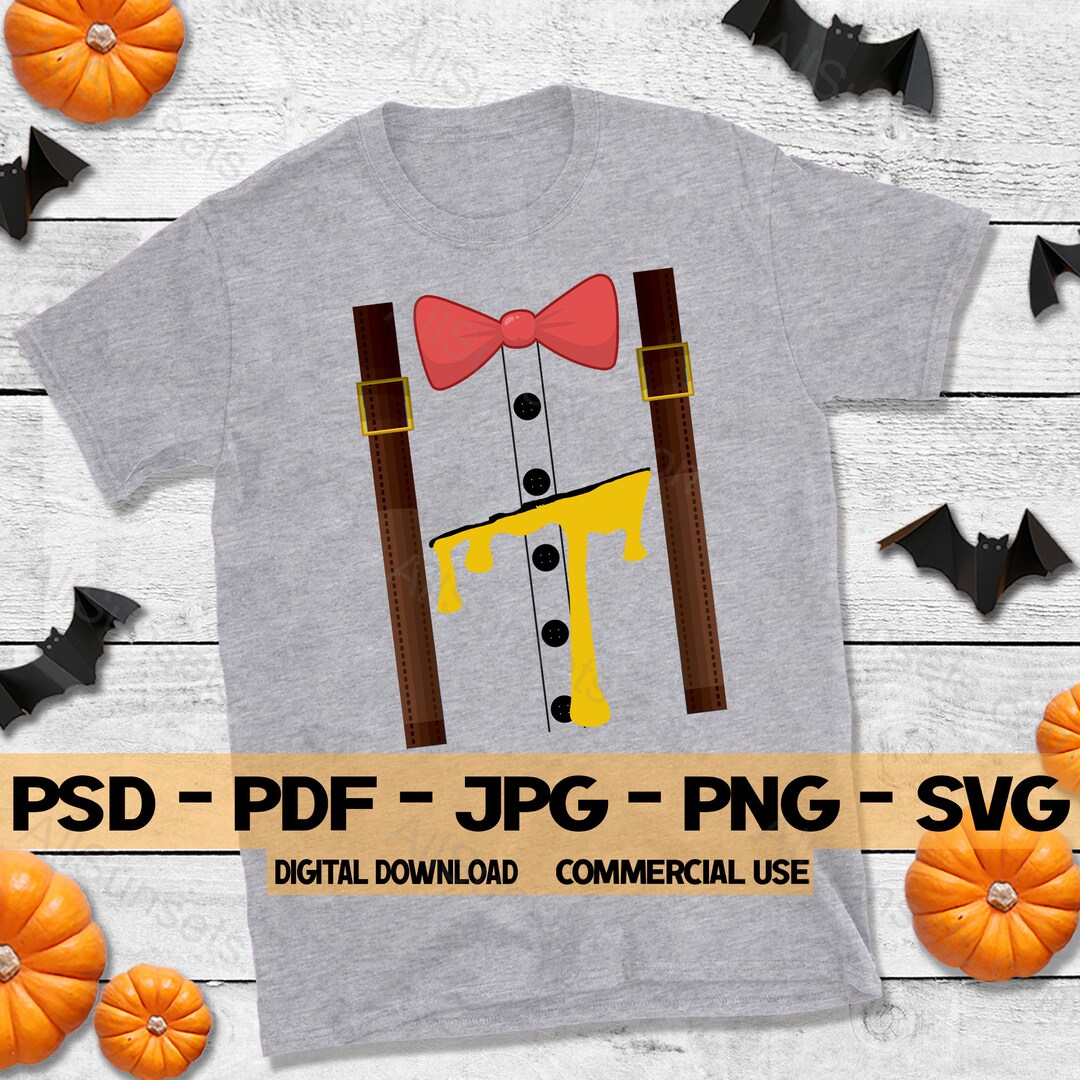 Humpty Dumpty Halloween Costume T-shirt Svg Png Jpg Psd Pdf File Types ...