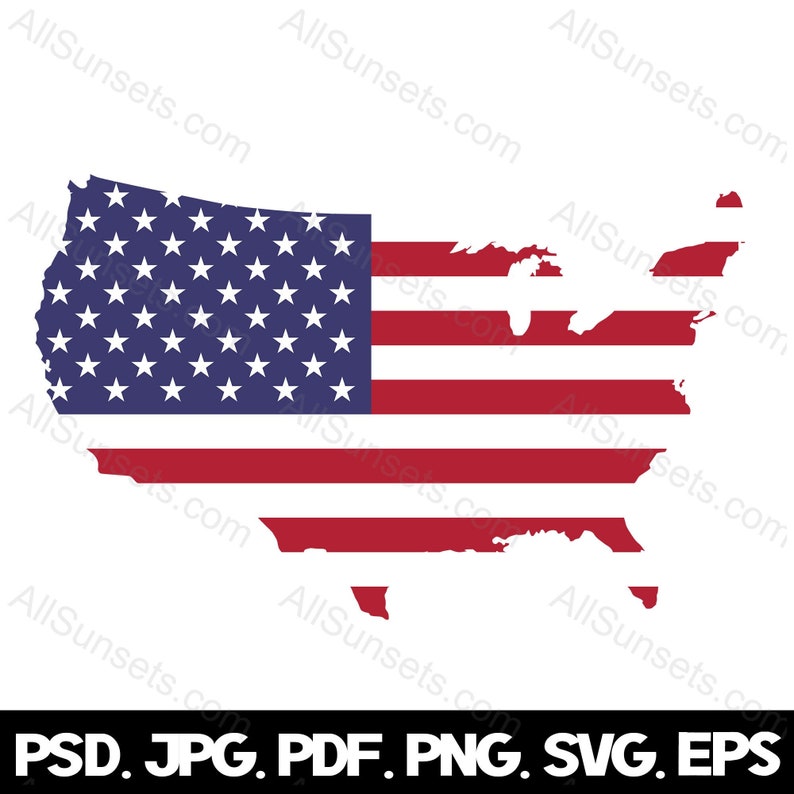 United States Shape clipart American flag svg Us flag png American psd Flag Cricut American flag eps USA Map jpg File