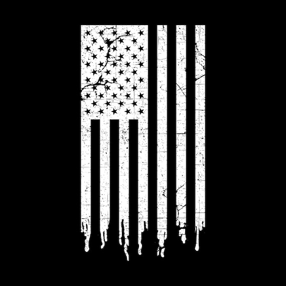 American Flag Torn Grunge Vintage Distressed PNG USA Patriotic Etsy
