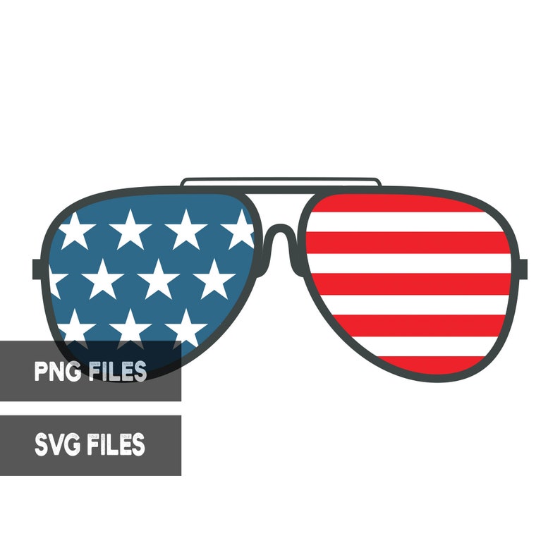 American Flag Sunglasses Svg Png Pdf Psd Jpg File Types Etsy