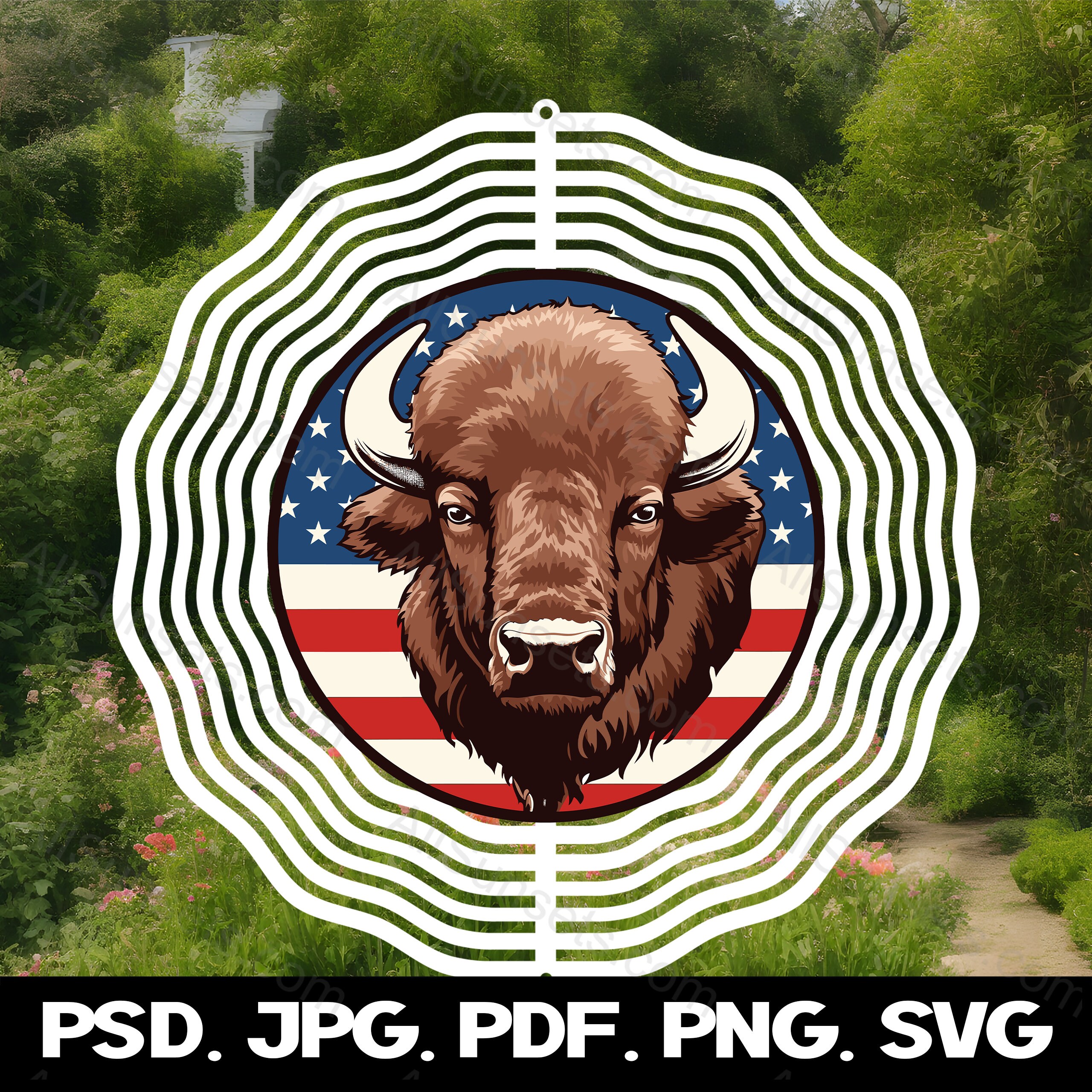 Southwest Native American Bison Buffalo Spirit Animal Clipart Digital  Download SVG PNG JPG PDF Cut Files