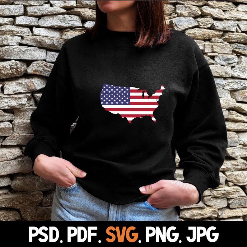United States Shape clipart American flag svg Us flag png American psd Flag Cricut American flag eps USA Map jpg File