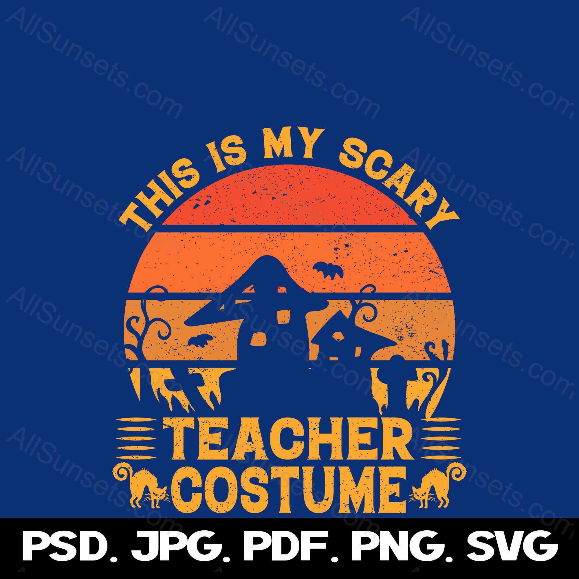 Premium Vector  This is my scary teacher costume t shirt design